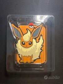 Pokemon portacarte Flareon gomma e carta promo