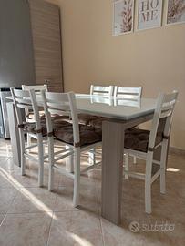 Tavolo allungabile 6/8 persone + sedie