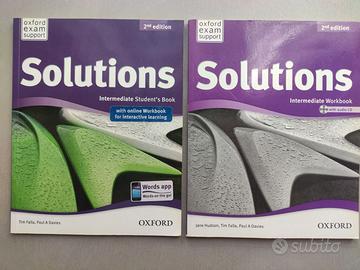 Libro di testo inglese Solutions intermediate (B1)