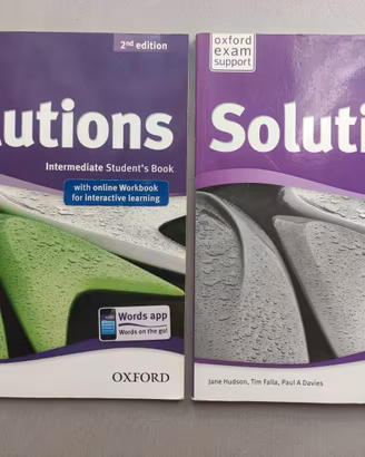 Libro di testo inglese Solutions intermediate (B1)