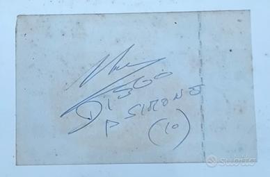 autografo " originale " di Diego Maradona 