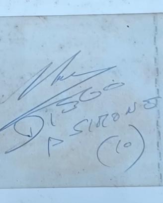 autografo " originale " di Diego Maradona 