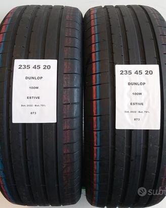 2 gomme 235 45 20 dunlop a873