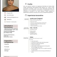 Addetta vendite, cameriera, banconista . ecc