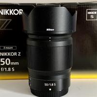 Nikon z 50 f1.8 come nuovo in garanzia