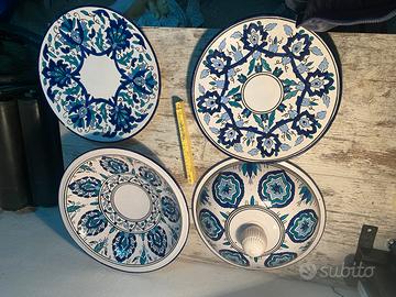 Vaso blu ornamentale