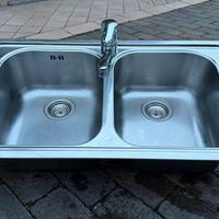 Lavello da cucina Franke acciaio 86x50 + rubinetto