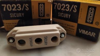 Vimar 7023/s presa sicury 2x15 A+T