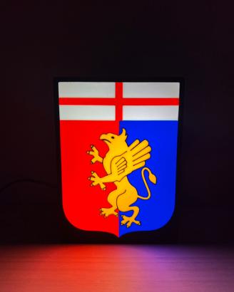 Lampada lightbox calcio logo stemma