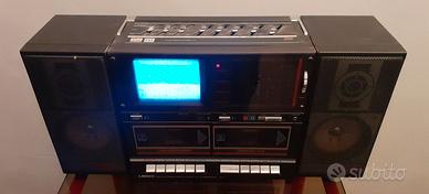 Boombox Larsen radio cassette TV vintage anni 80