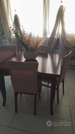tavolo allungabile con 4 sedie