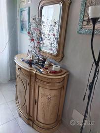 Comodino con Specchio Stile Barocco