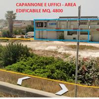 Capannone con area edificabile in lotto di mq.4300