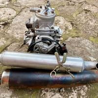 MOTORE + SCARICO GO KART 125