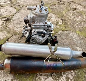 MOTORE + SCARICO GO KART 125