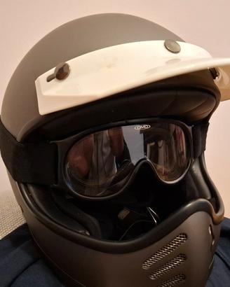 casco in fibra DMD taglia XL con occhiali DMD