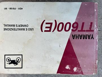 Yamaha tte 600 manuale uso e manutenzione