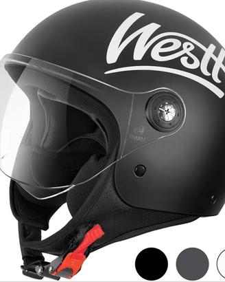 Casco jet Classic con visiera NUOVO