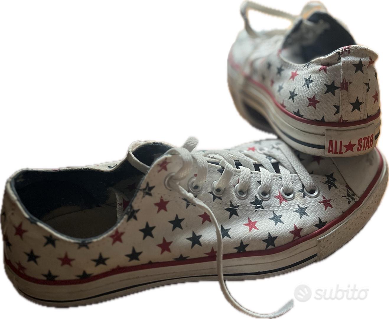 All star hot sale bianche basse