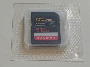 Sandisk 512 SDXC Extreme Pro