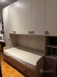 Cameretta Ponte ragazza 2 letti e 2 materassi