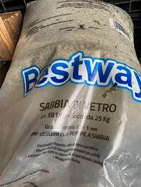 sabbia di vetro 25 kg per pompa piscina
