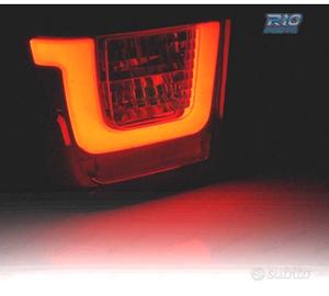 FANALI LED BAR VOLKSWAGEN VW T4 90-03 ROSSO FUMÉ E