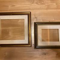 2 vecchie cornici quadri vintage passepartout