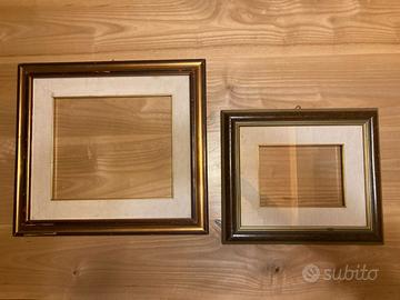2 vecchie cornici quadri vintage passepartout