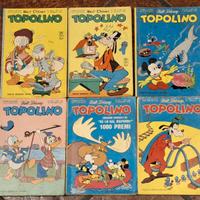 Topolino vintage anni ’60–’70 – Lotto di 6 numeri