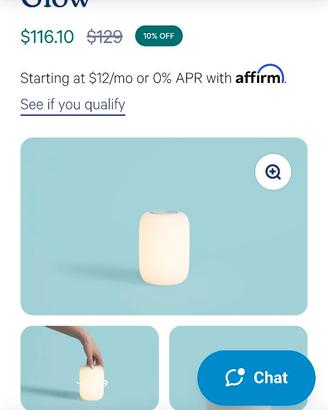 Casper Glow Bluetooth Lampadina Regolabile