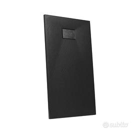 Piatto doccia 150x70 cm ultraslim riducibile nero