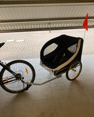 Carrello bici per cane