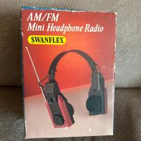 🎧 Radio Cuffia Swanflex Anni '80 – Vintage