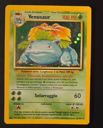 Venusaur Base Set (ITA) Pokemon Mitsuhiro Arita
