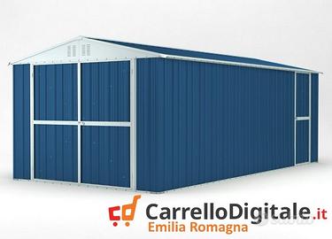 Box garage auto in Acciaio 327x611 19mq blu