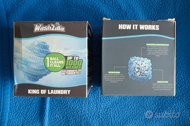Due sfere per bucato Washzilla per lavaggio eco
