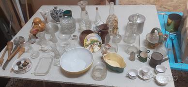 2-3 scatole stoviglie arredi mercatini