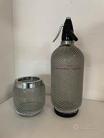 SELZ VINTAGE SIFONE GABBIA ACCIAIO SELTZ