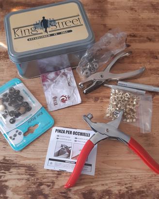 kit fai da te bottoni a pressione e oblò 