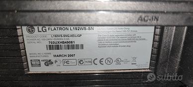 monitor lg usato perfettamente funzionante. 