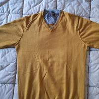 Maglioncino con Scollo a V Cotton & Silk Taglia M 