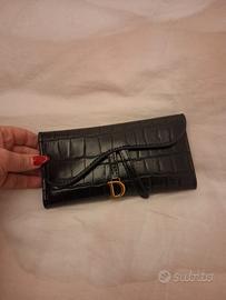 portafoglio nero donna