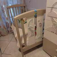 culla e settimino con giraffa ed elefante pali