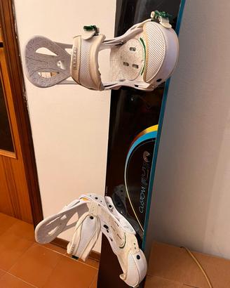 Snowboard BURTON Custom 151 + Attacchi BURTON Cart