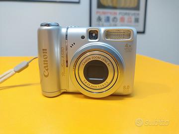 Canon Powershot A580 8 MP Digicam Sensore CCD + SD