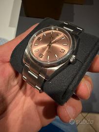 Rolex air king 114200 quadrante salmon dial rariss