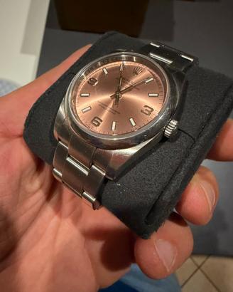 Rolex air king 114200 quadrante salmon dial rariss