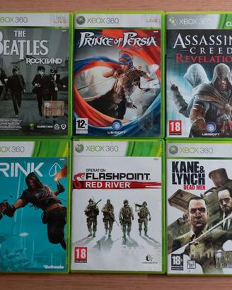 Lotto 6 giochi xbox360