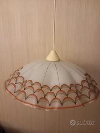 Lampadario in vetro anni ’50